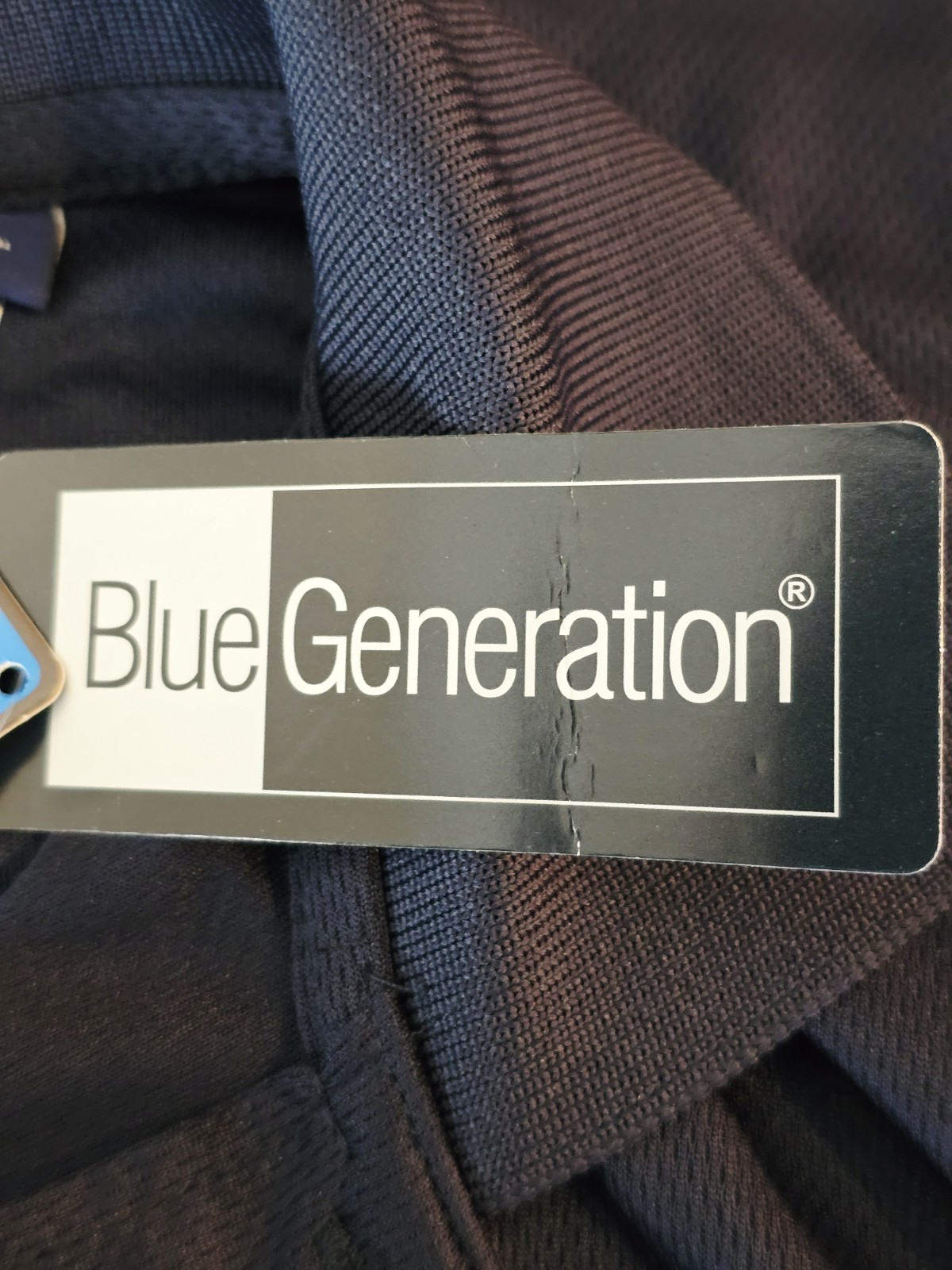 Blue Generation Button Up Shirt Men’s Short Sleeve Navy Shirt Schunk Size XL