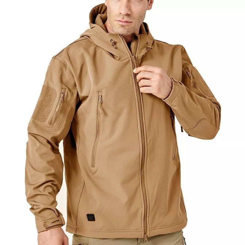 Waterproof Tactical Jacket Mens Military Work Soft Shell Coat Windbreaker Jacket