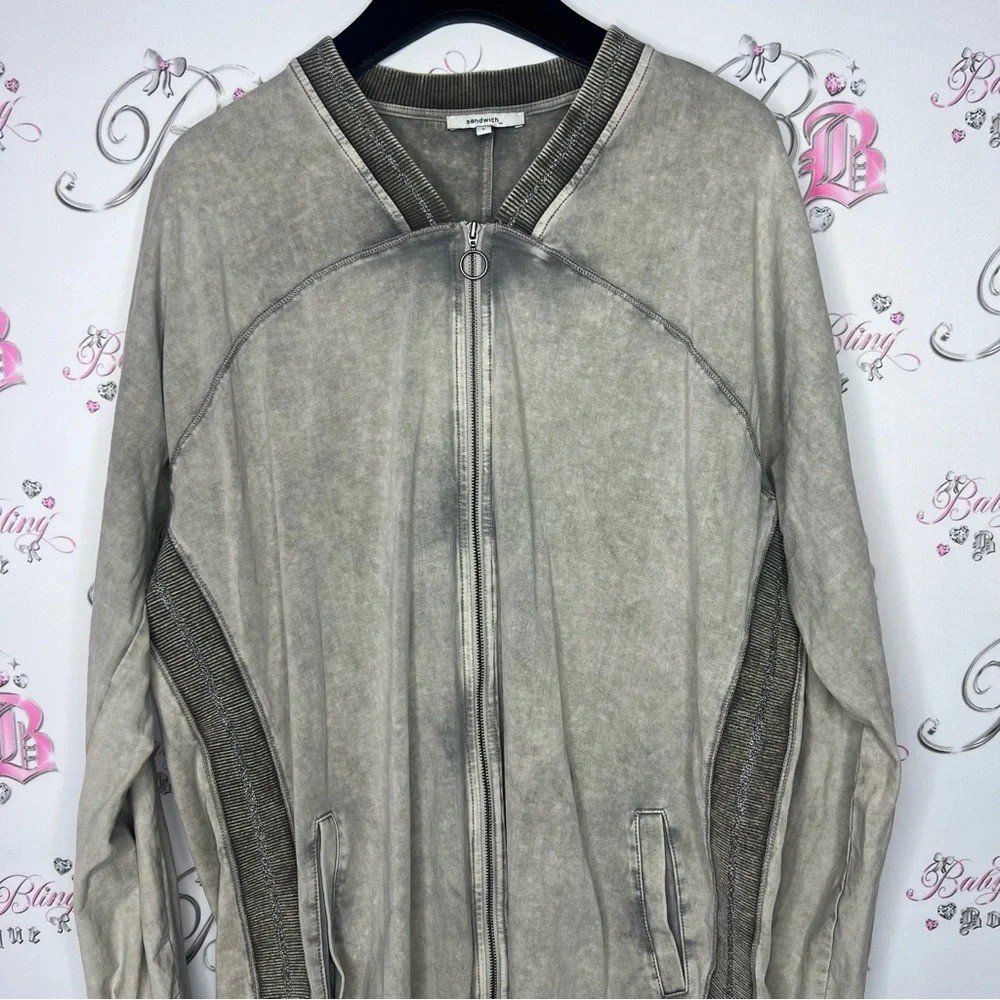 Sandwhich_ cardigan sparkly distressed soft sweater glitter beige taupe cream