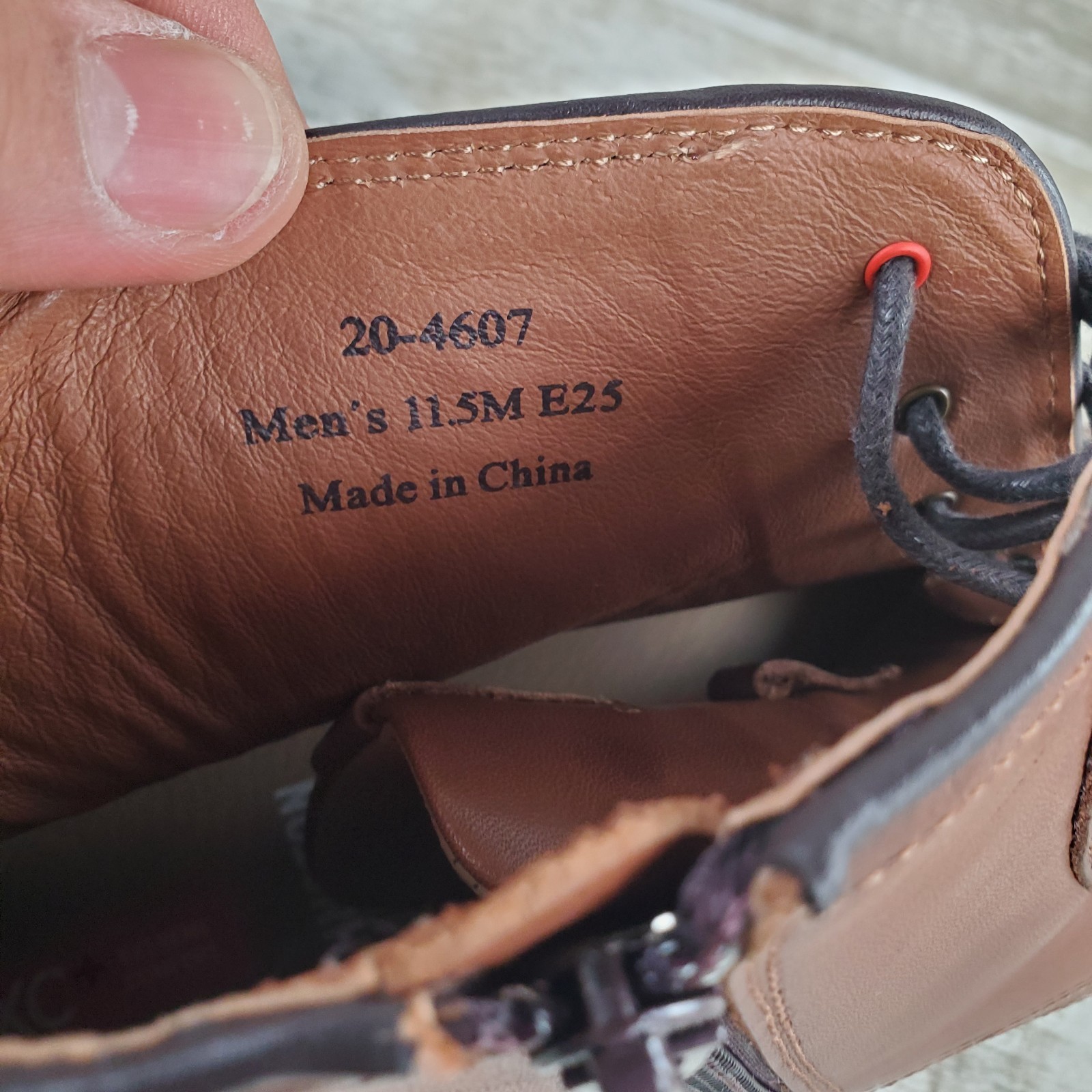 Johnston & Murphy XC+ Durham Mens Boot Sz 11.5 M Cognac Grain Leather *read*