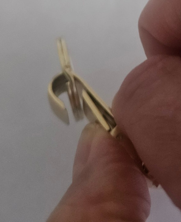 NEW COLLECTIBLE COACH SIGNATURE WHEAT GOLD TONED VALET KEYRING MSRP $125