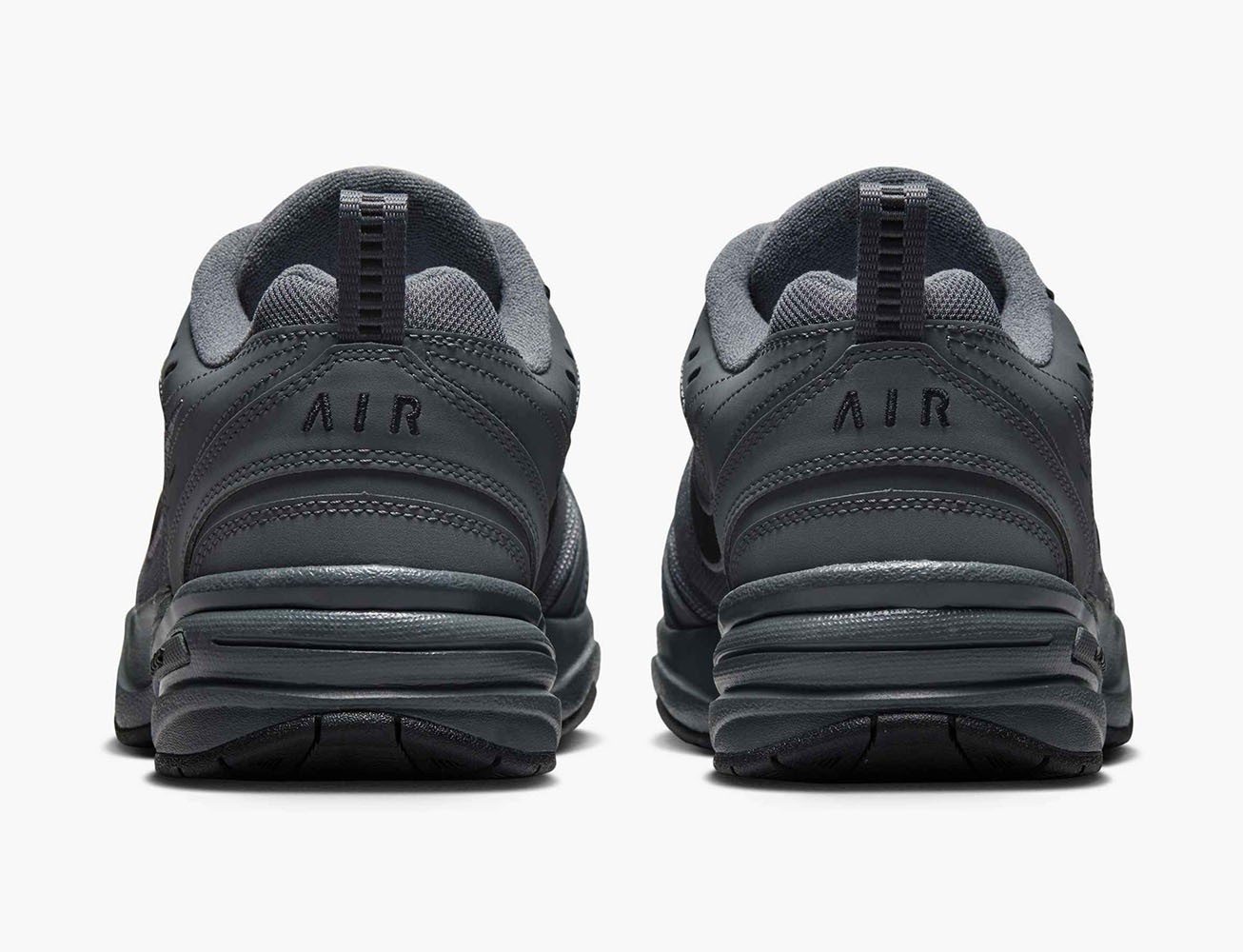 NIKE AIR MONARCH IV 4 EXTRA WIDE 4E EEEE DARK GRAY/BLACK CROSS TRAINER MEN SIZES