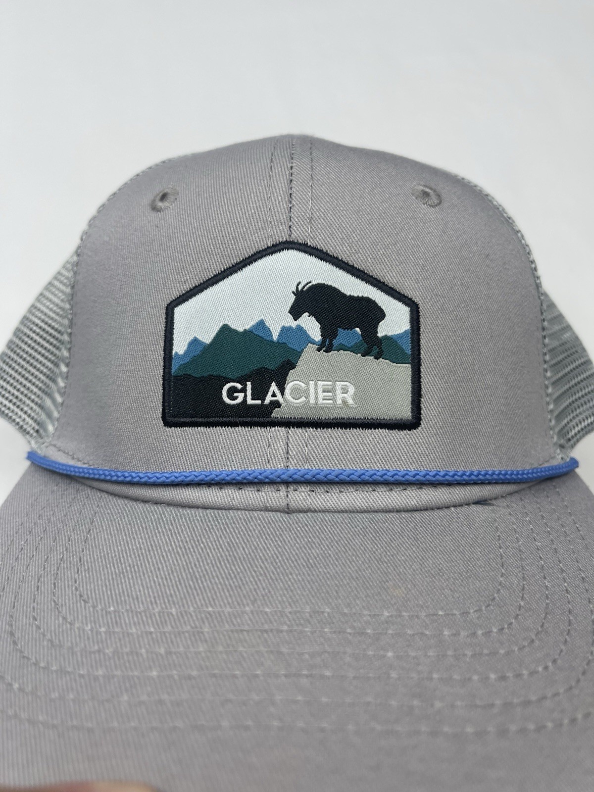 Locale Glacier Gray Trucker Hat Snapback Adjustable Mesh Back One Size