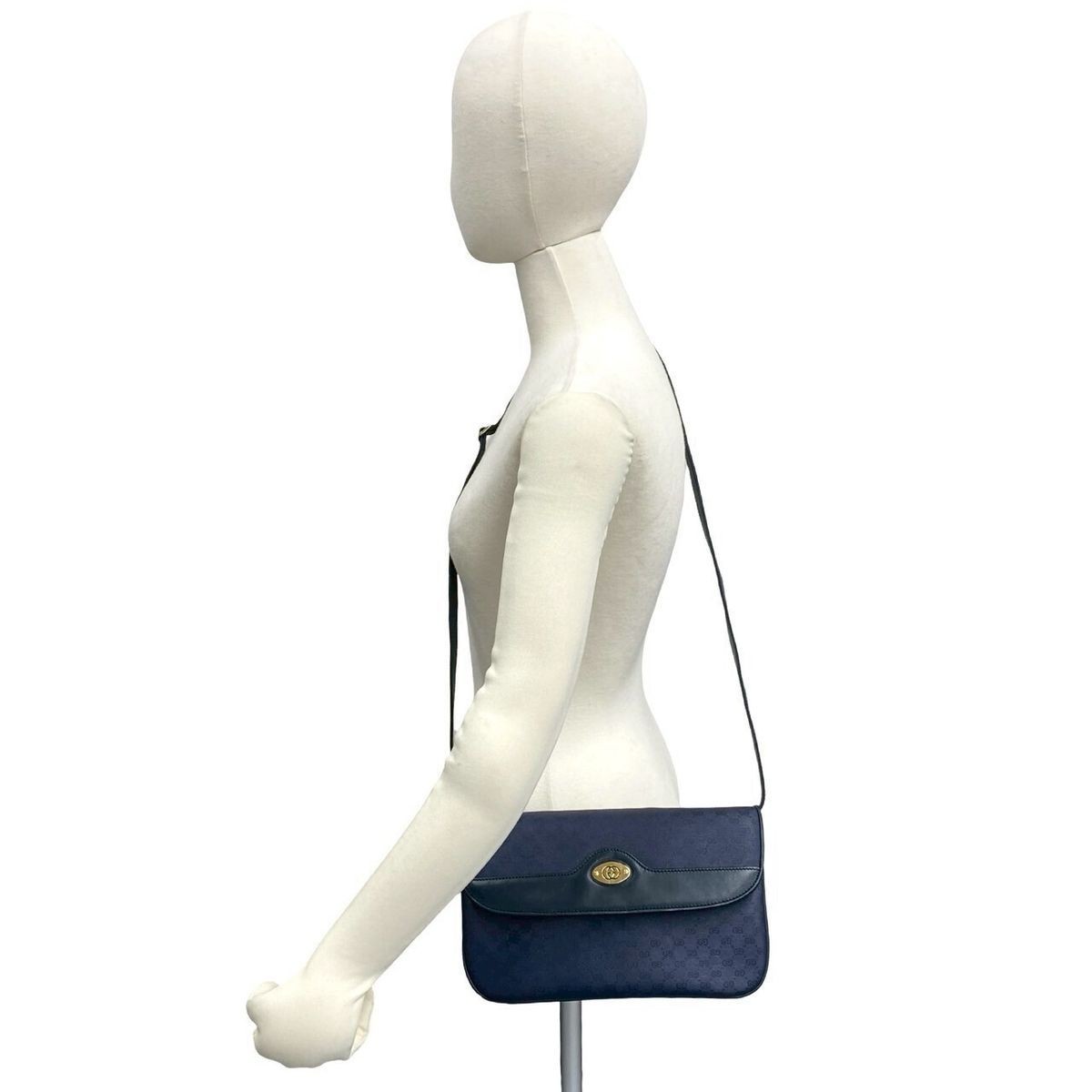 Gucci Micro GG Leather PVC Shoulder Bag Pochette Color Unspecified One Size