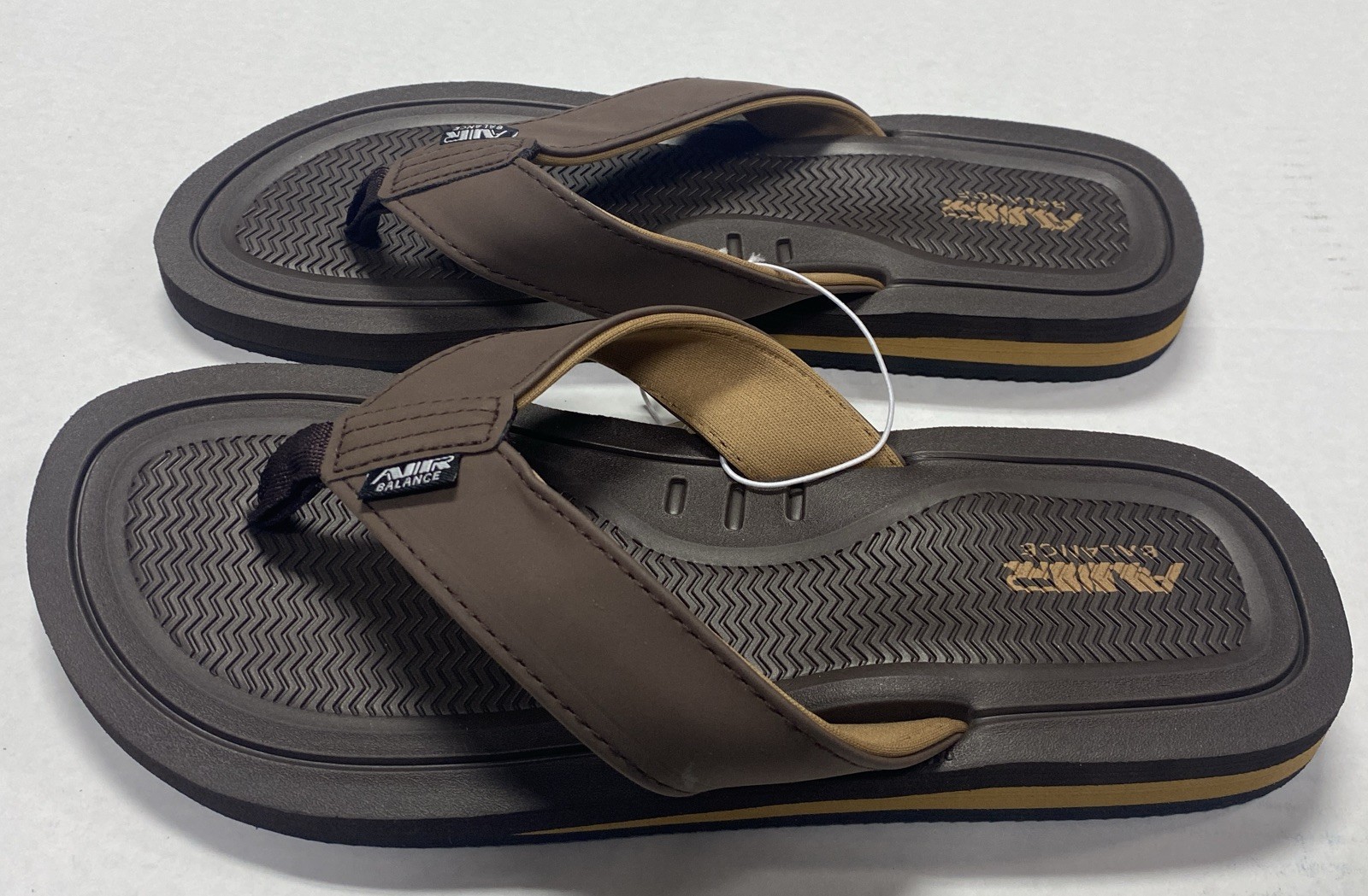 Air Balance Brown Flip Flops Sandals Men’s Size 8 9 10 11 12 13 New