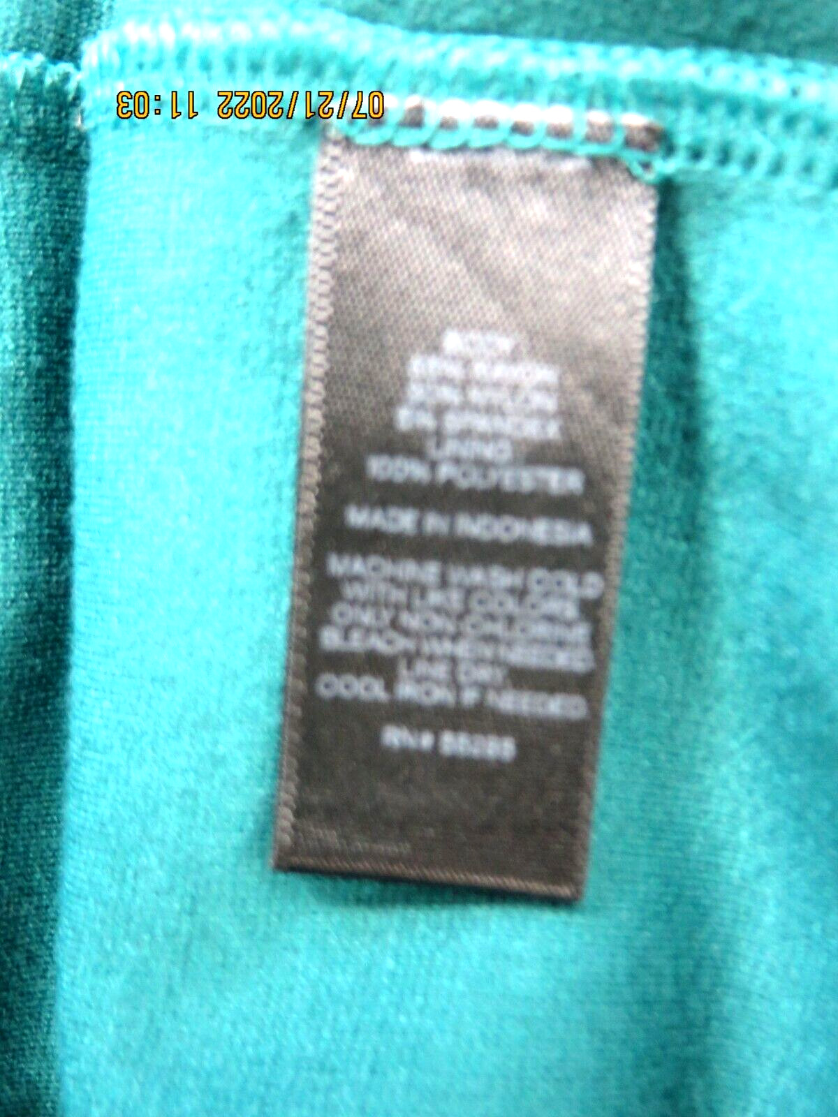 EXPRESS SZ 4 Rayon/Nylon/Spandex Pine Green Back Full Open Zipper Tunic Dress