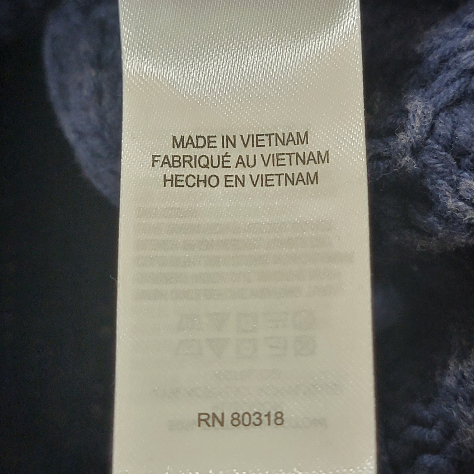 NWT Lucky Brand Cadet Navy Acid Wash Chunky Cable Knit Pull Over Sweater Wom XL