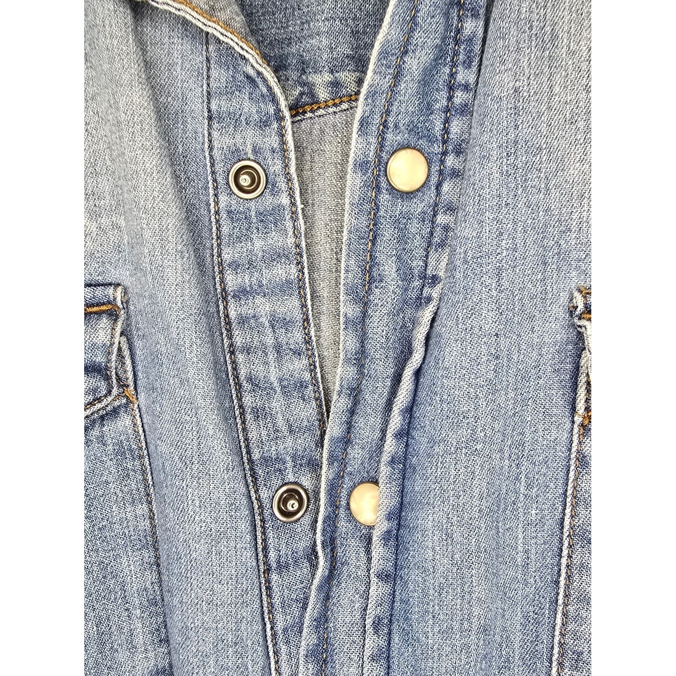 GAP Light Wash Denim Western Shirt