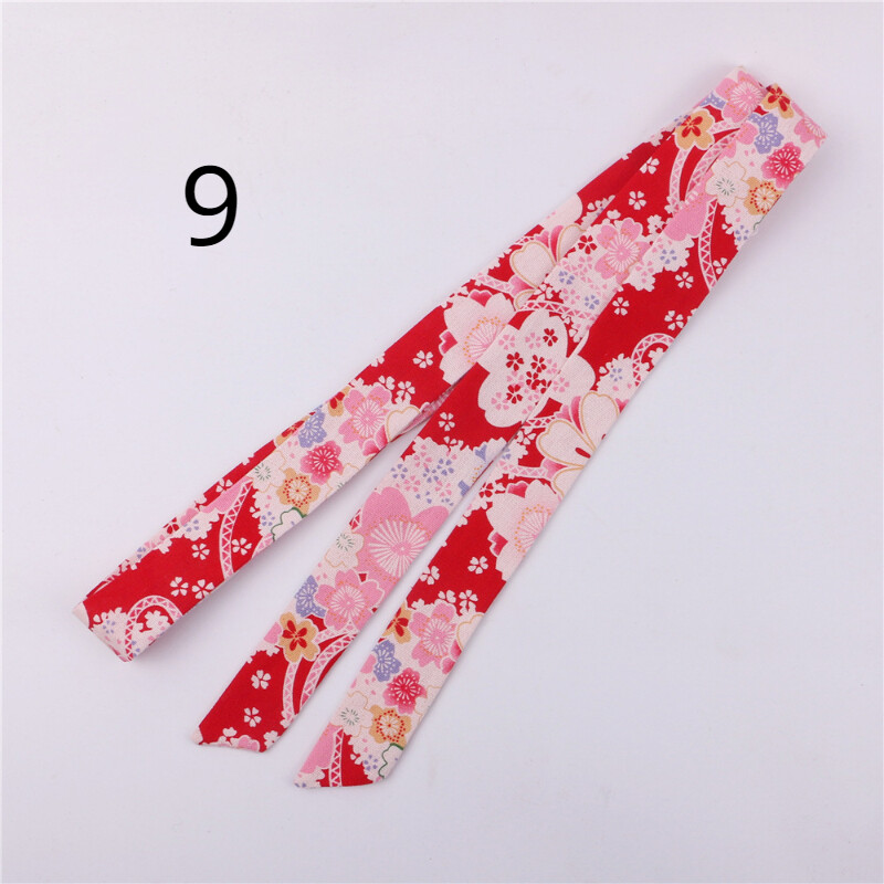 Women Waist Belt Tie Waistband Necktie Scarf Ribbon Floral Vintage Style Ethnic
