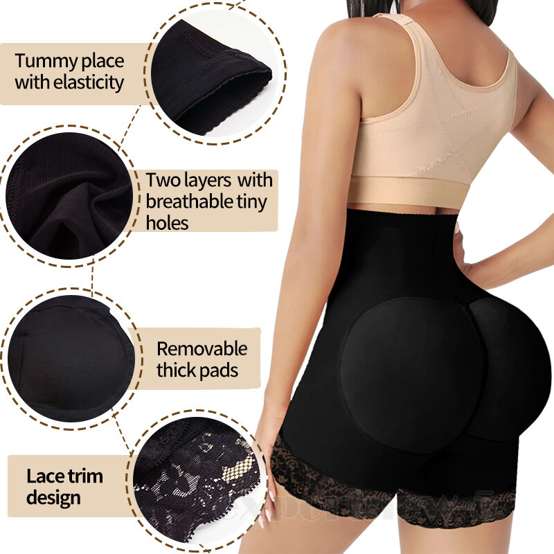 FAKE ASS Butt and Hip Enhancer Booty Padded Underwear Pants Women Body Shaper