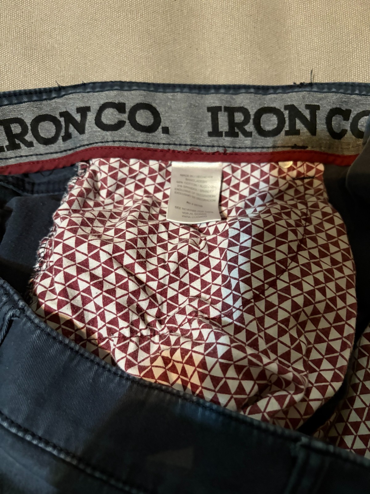 Iron Co. Men’s Jeans – Dark Wash – Straight/Classic Fit – 38×32