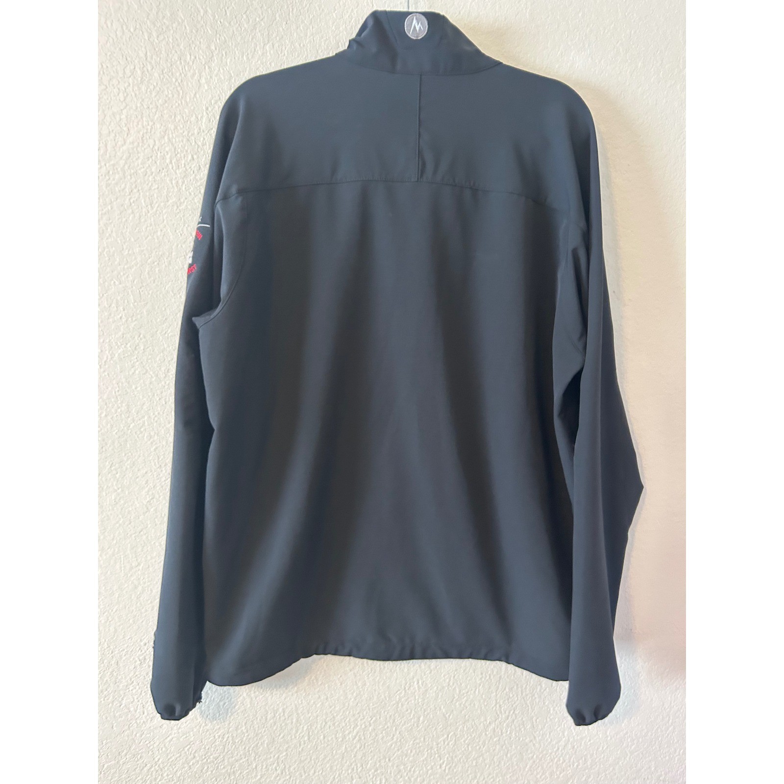 Marmot Softshell Lightweight Windbreaker Black Full Zip Jacket Men’s XL TG
