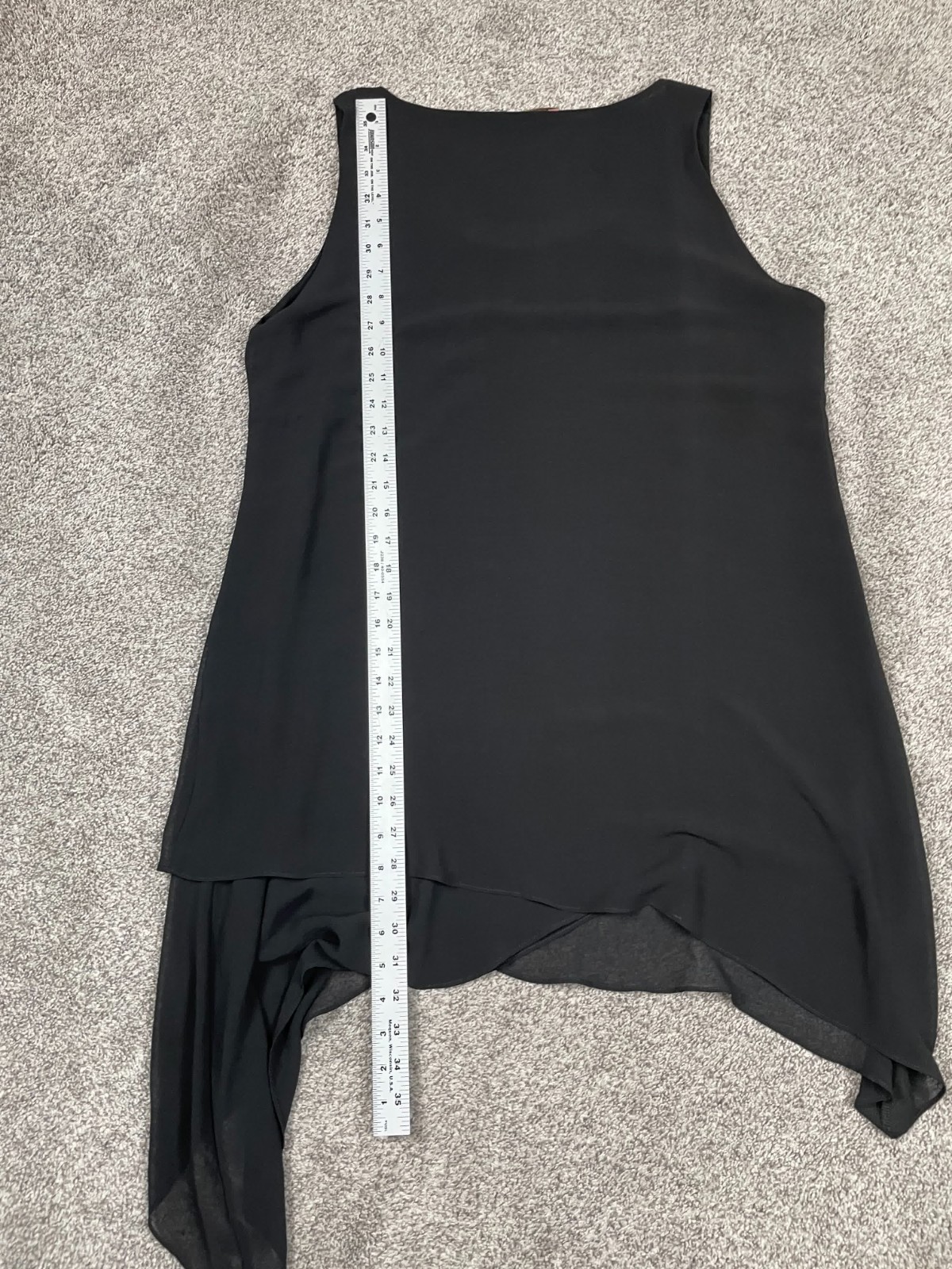 Soft Surroundings Tank Top Womens Large Black Flowy Lagenlook Whimsigoth Fairy