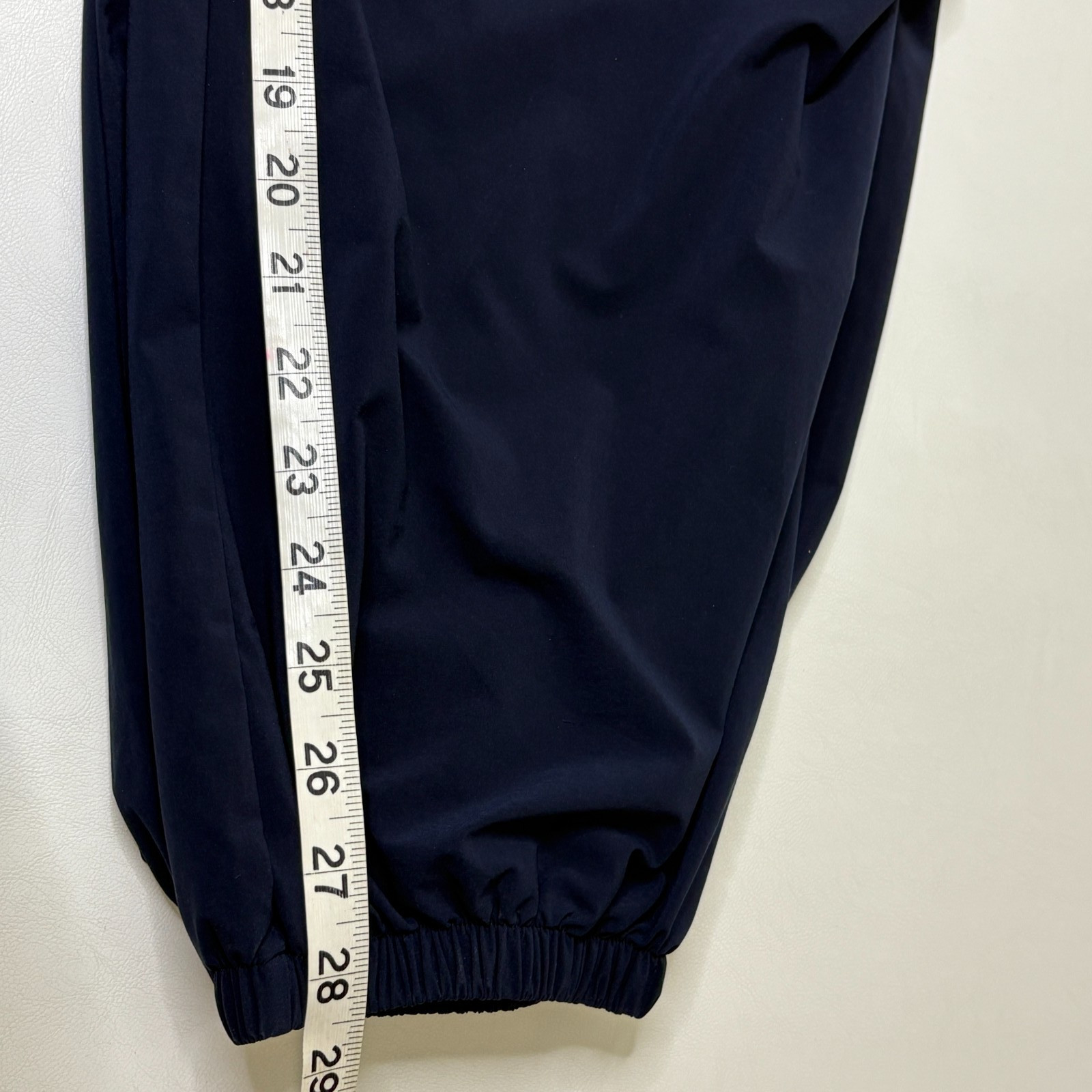 Paskho Serene Ultra Comfortable Jogger Pants Size L Tie Waist Baggy Fit Blue