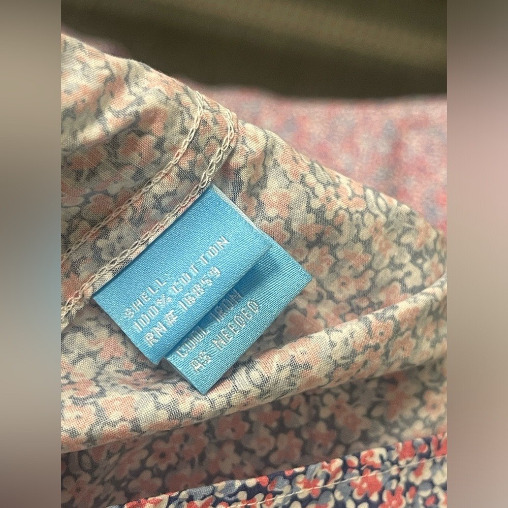 J. McLaughlin modern fit floral print shirt M