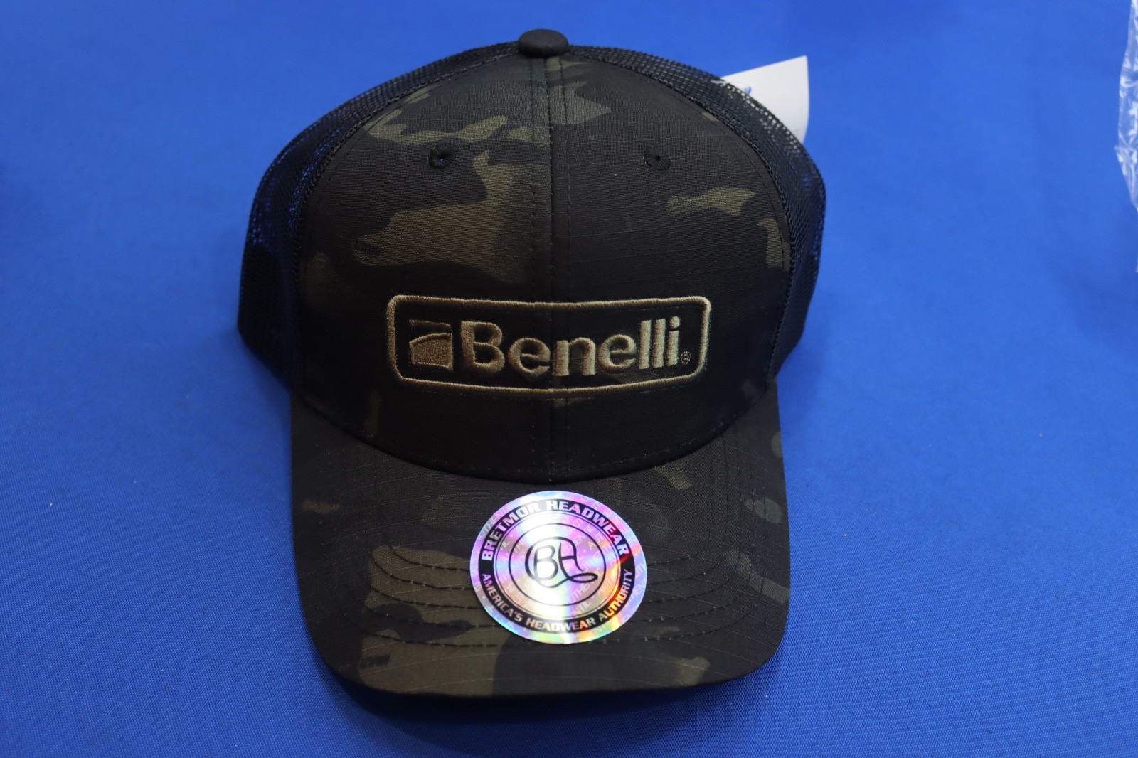 Benelli Factory Original Multicam Black Trucker Ball Cap Hat Snapback NEW NWT !!