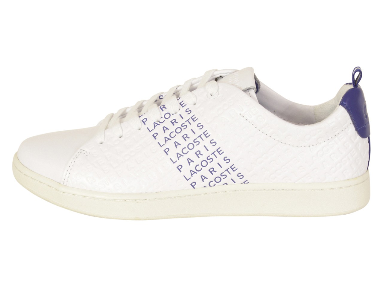 Lacoste Men’s Carnaby-EVO-119 White/Dark Blue Sneakers Shoes