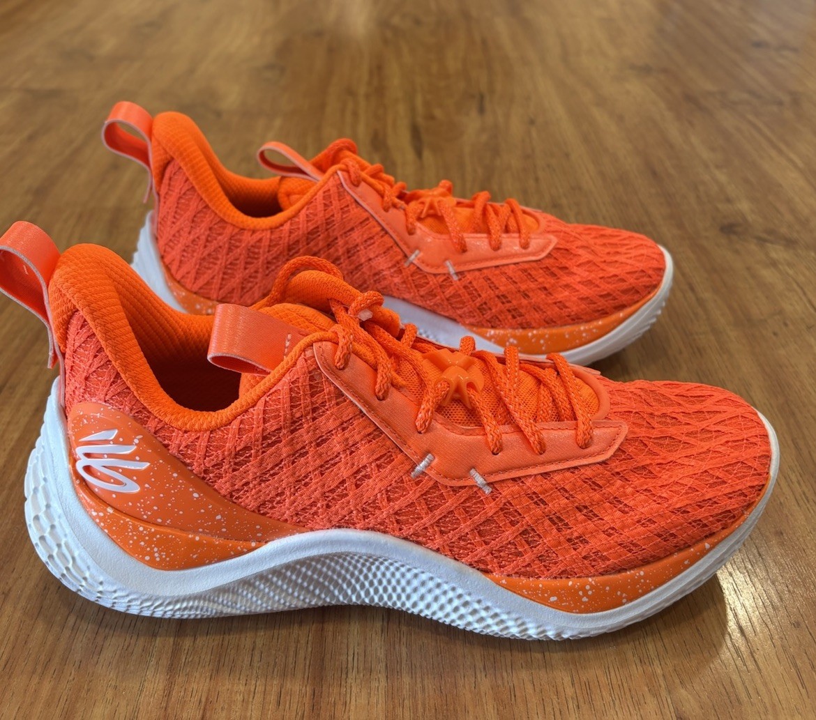 Under Armour Curry Flow 10 Team Orange Bang Bright Sz 10 New 3026624-800 Rare
