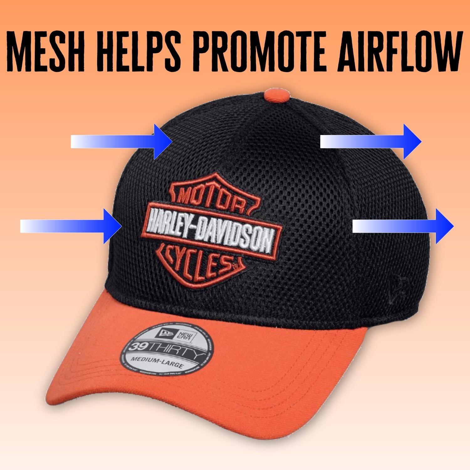 Harley-Davidson Colorblocked Logo 39THIRTY Cap – 99447-16VM