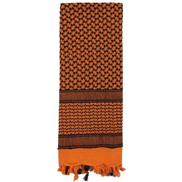 Shemagh Heavyweight Arab Tactical Desert Keffiyeh Scarf – Orange