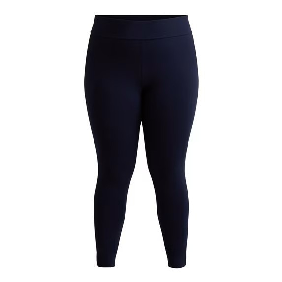 TERRA & SKY High Waist Ankle Length Leggings Womens Plus 4X Dark Navy Blue NWT
