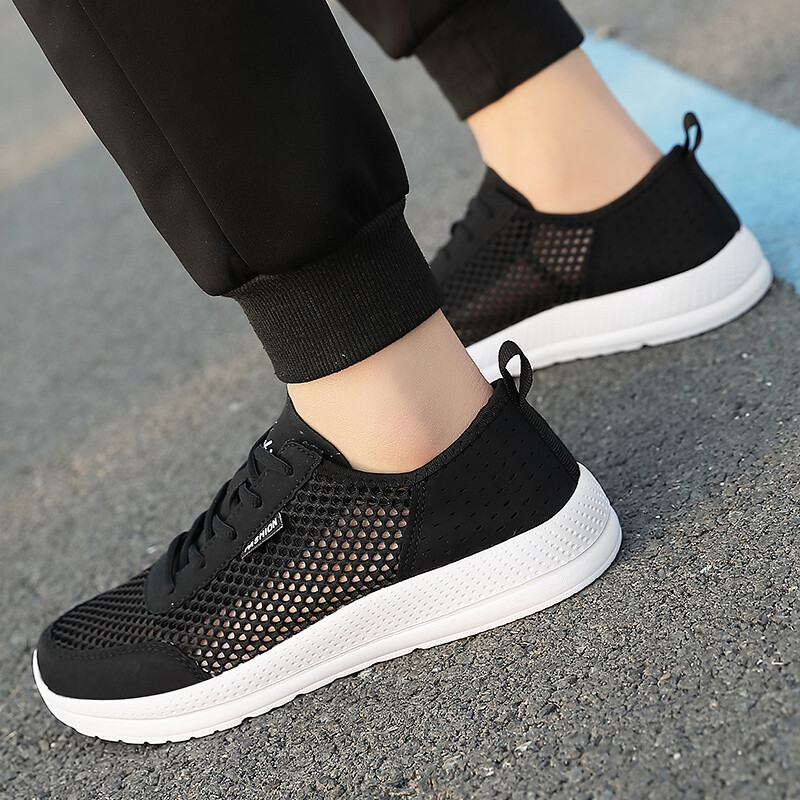 Summer Men’s Casual Sports Shoes Breathable Mesh Comfy Gym Fitness Jogging Shoes