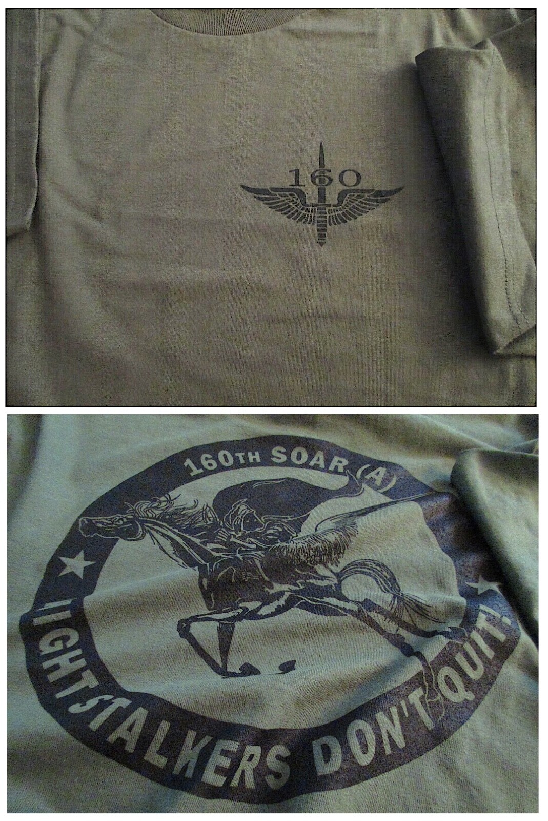160th NIGHT STALKERS SOAR Spec OPS Aviation T-Shirt Large Military US Military 1