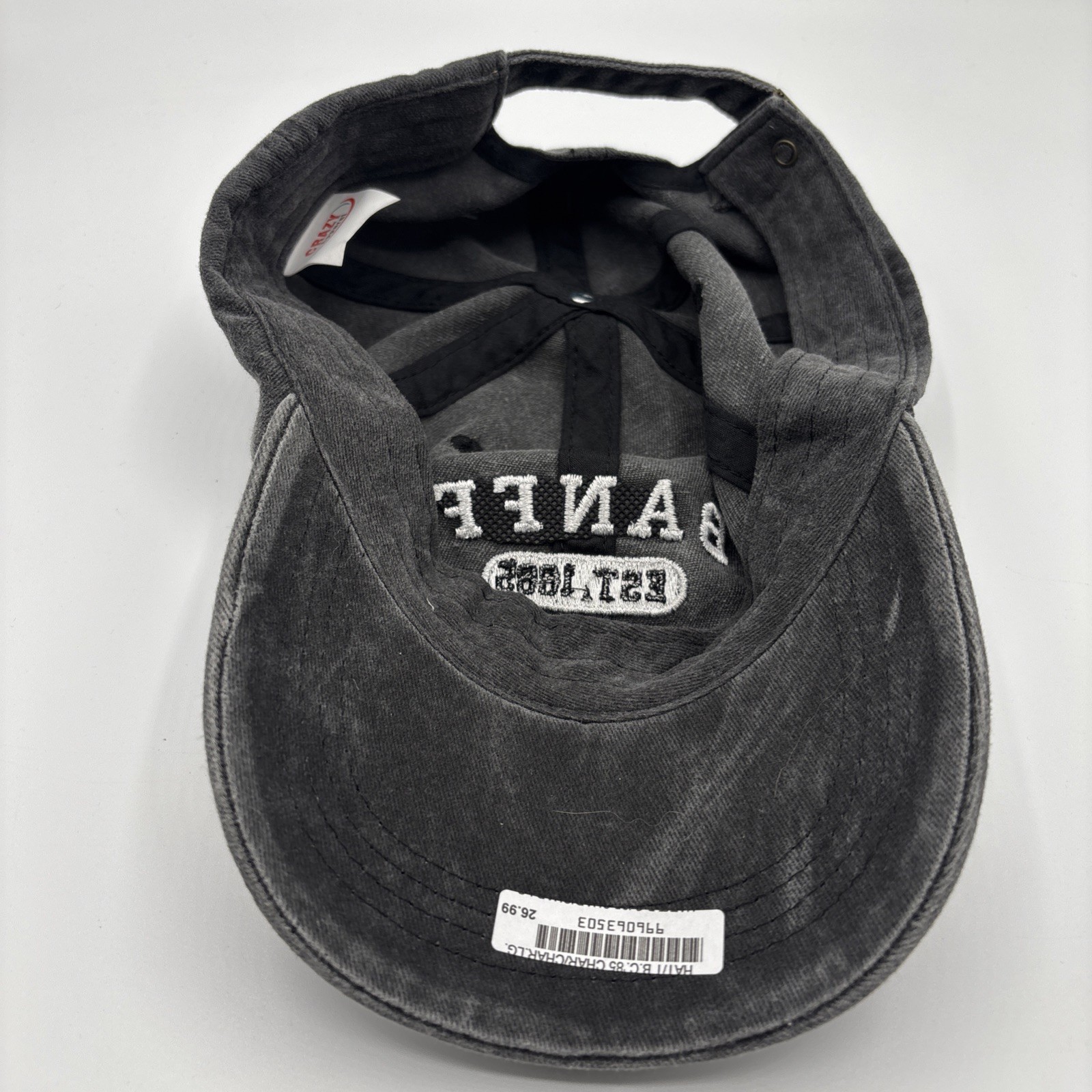 Banff Canada Baseball Cap Hat Black Bear Embroidered Adult Sz Large New