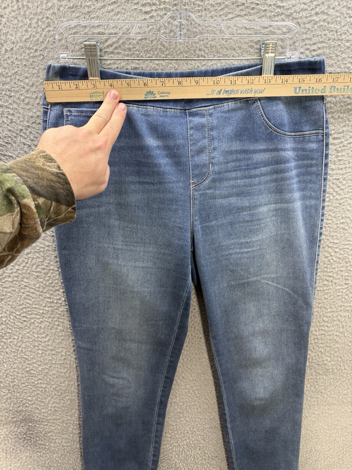 Natural Reflections Jeans Womens Large Blue Skinny Vital Stretch Technology