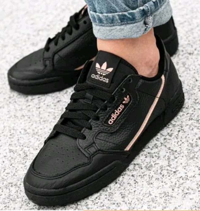 Adidas Continental 80 EE4349 Women’s Shoes Black-Copper Metallic Size 9 US
