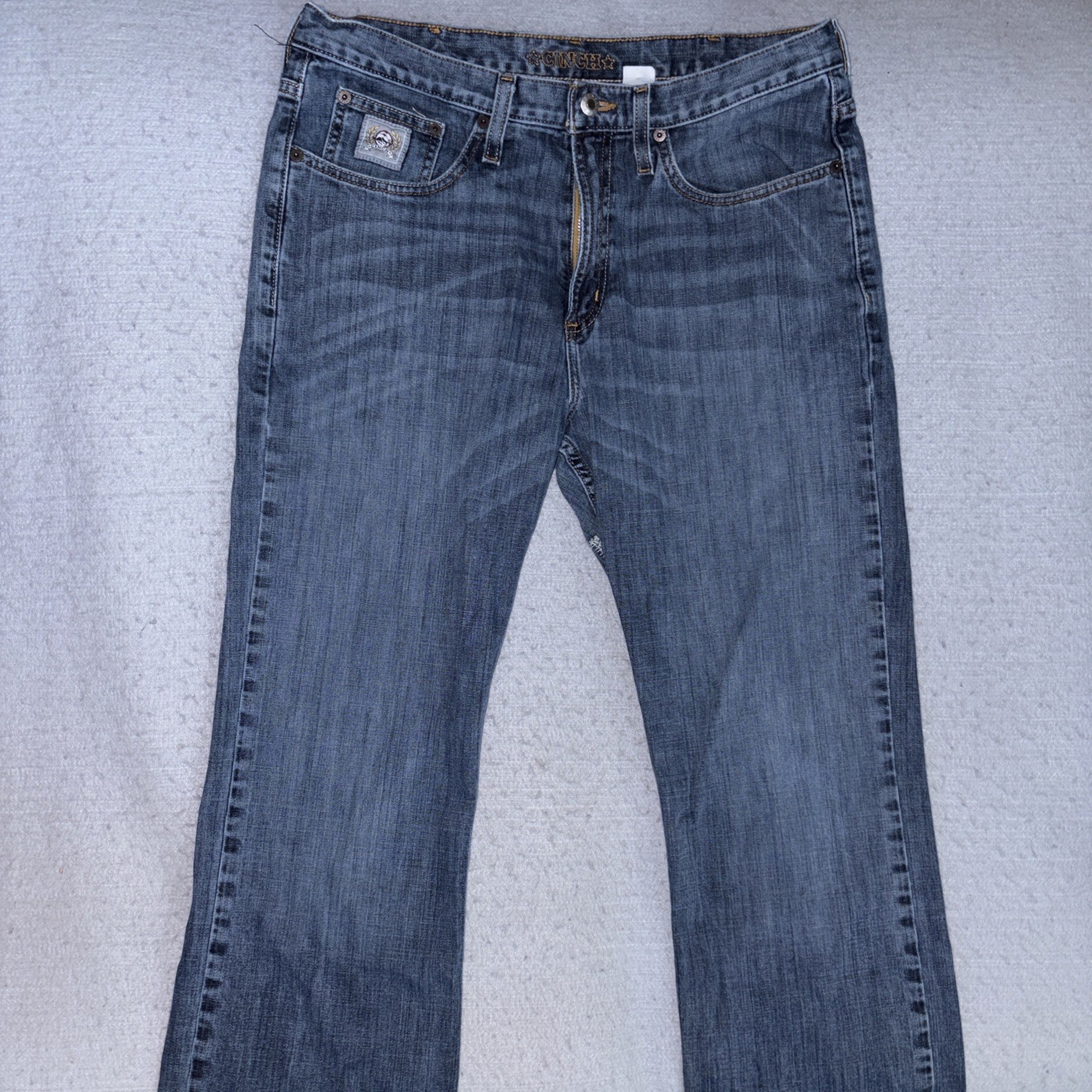 NEW Cinch Men’s Blue Denim Jeans 99% Cotton 1% Spandex Medium 34/34 NEW