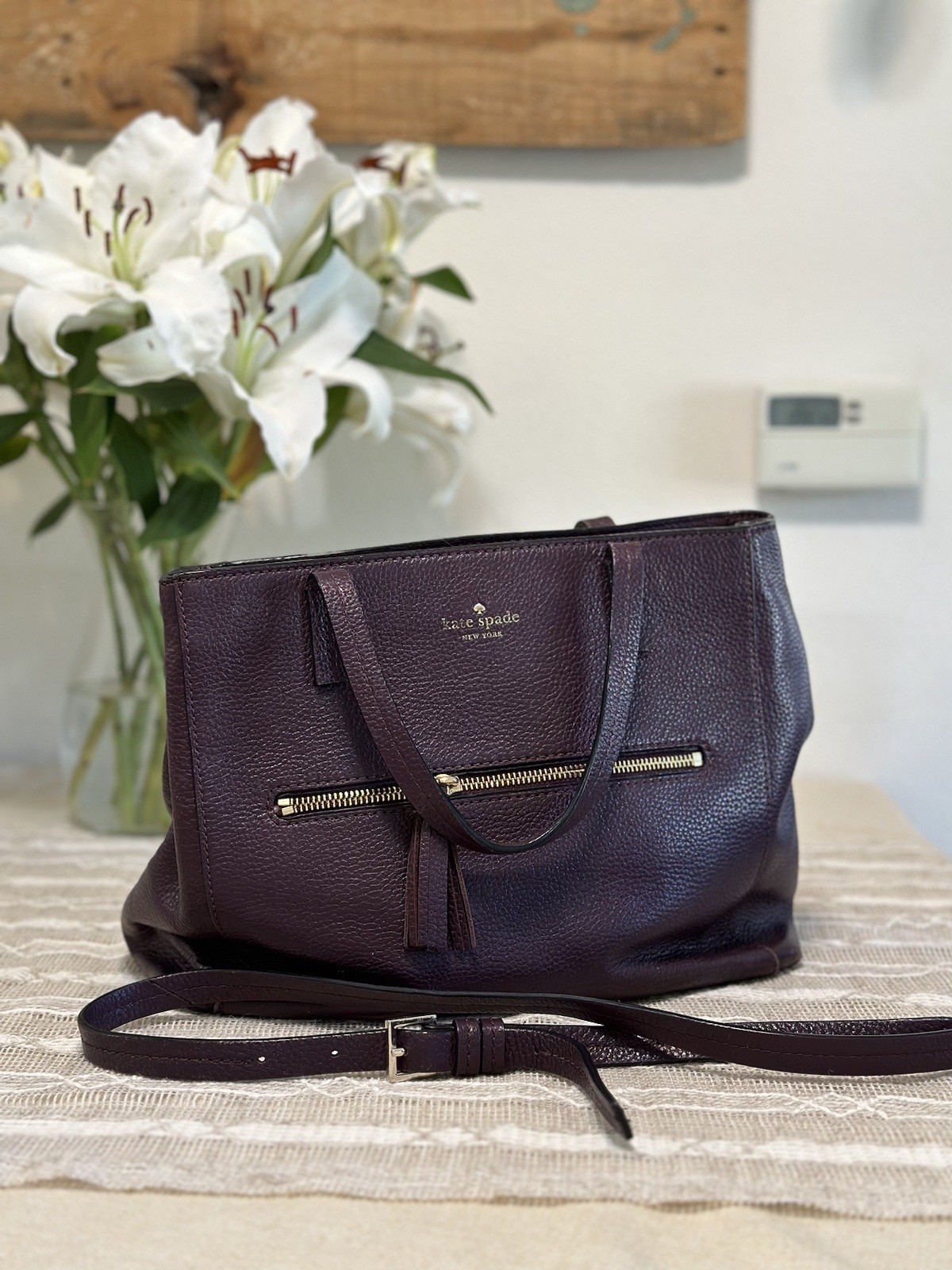 Kate Spade Abbott Satchel with Should strap