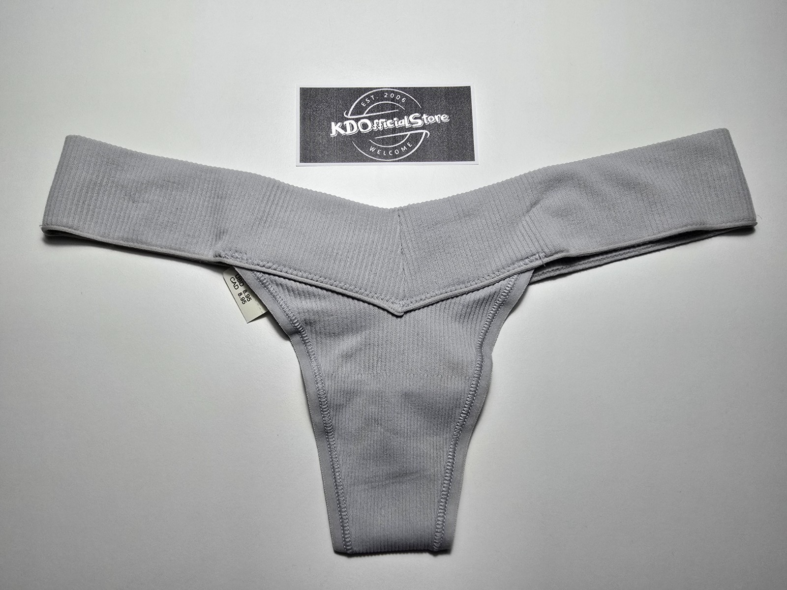 S American Eagle AERIE Superchill Seamless Low Rise Thong Panties Underwear Gray