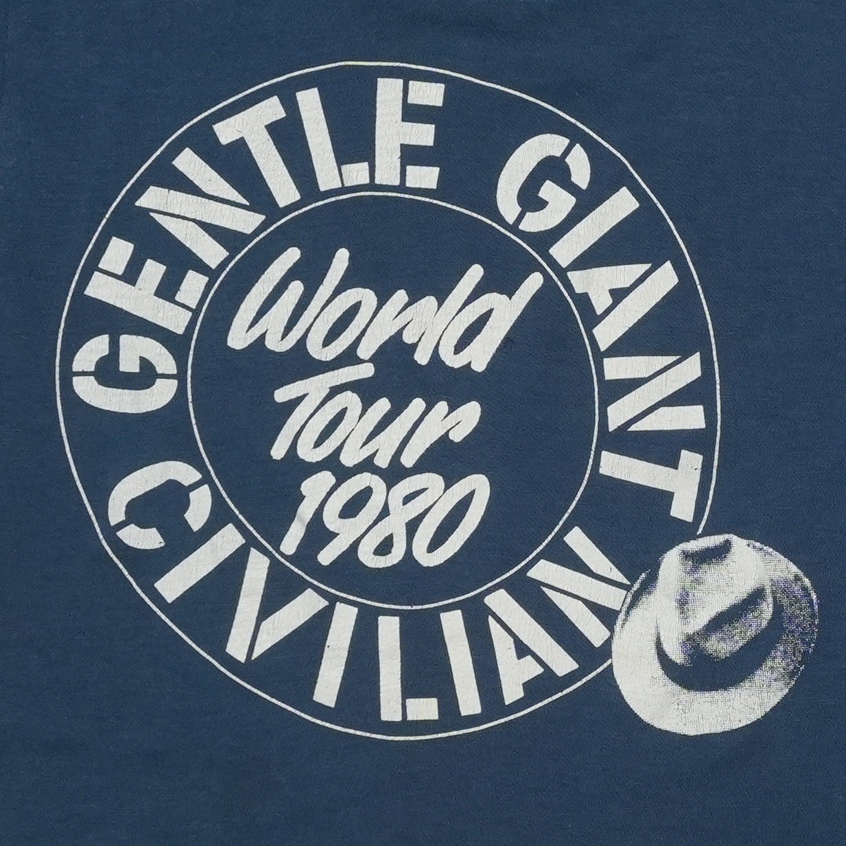 Vintage 1980 Gentle Giant Civilian World Tour Shirt Size: No Tag