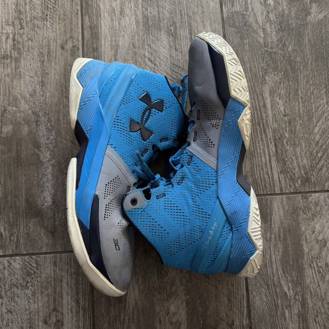 Under Armour Curry 2 Providence Road Blue/Gray Basketball Sneakers