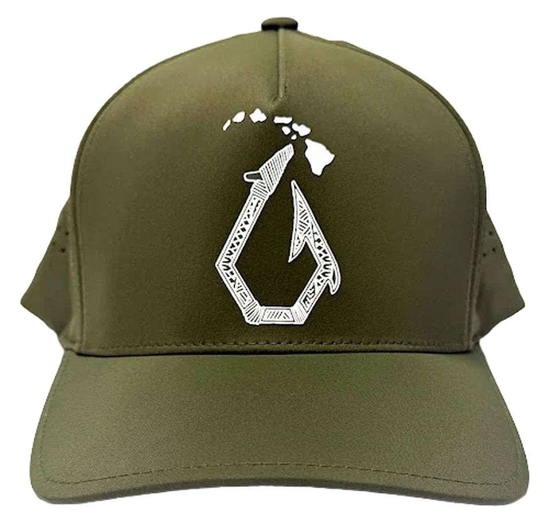 Volcom HI Vented Delta Men’s Snapback Hat – Moss – New