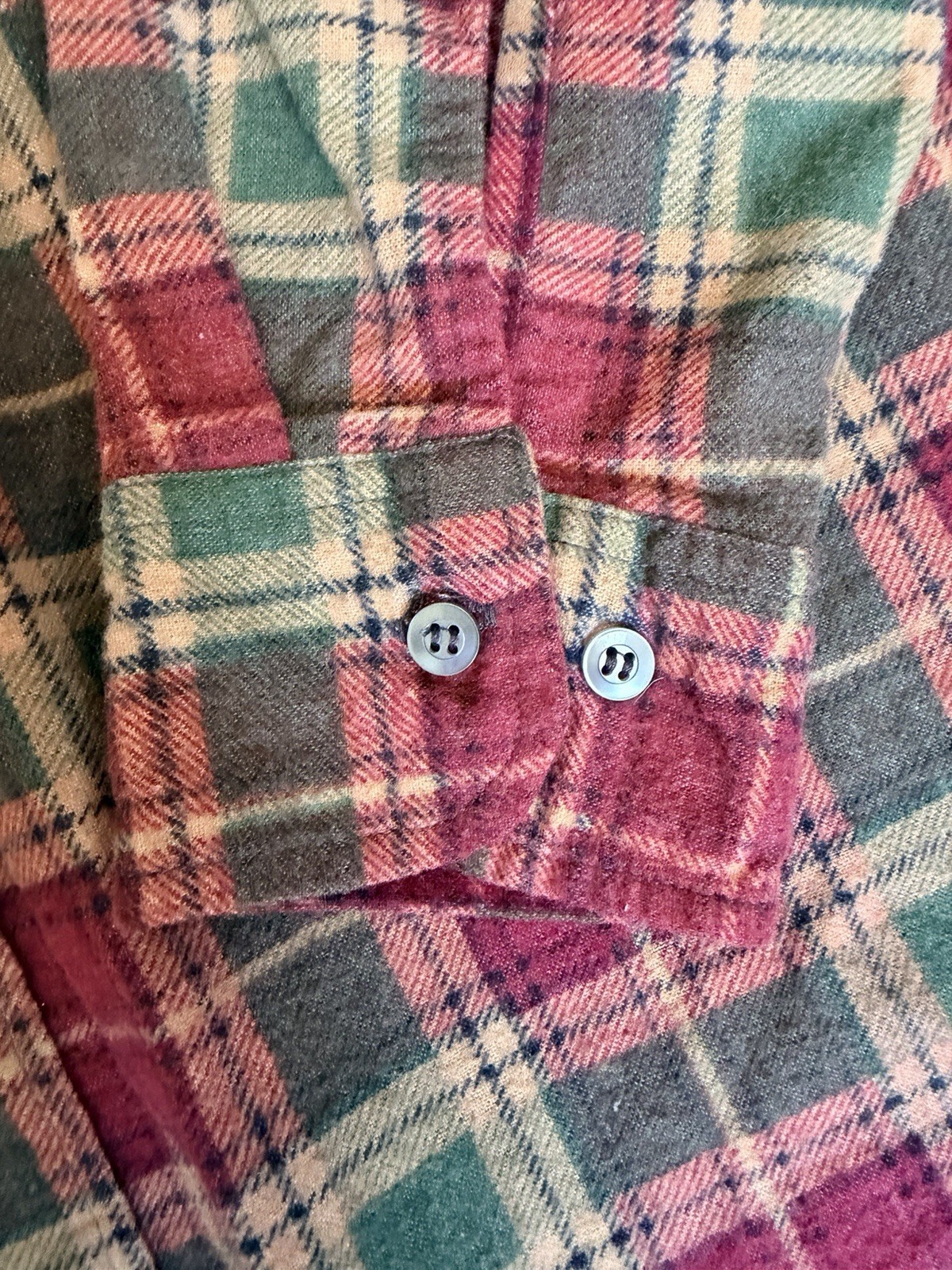 Trendy & Tipsy Reconstructed Vintage Flannel – Floral Back Panel