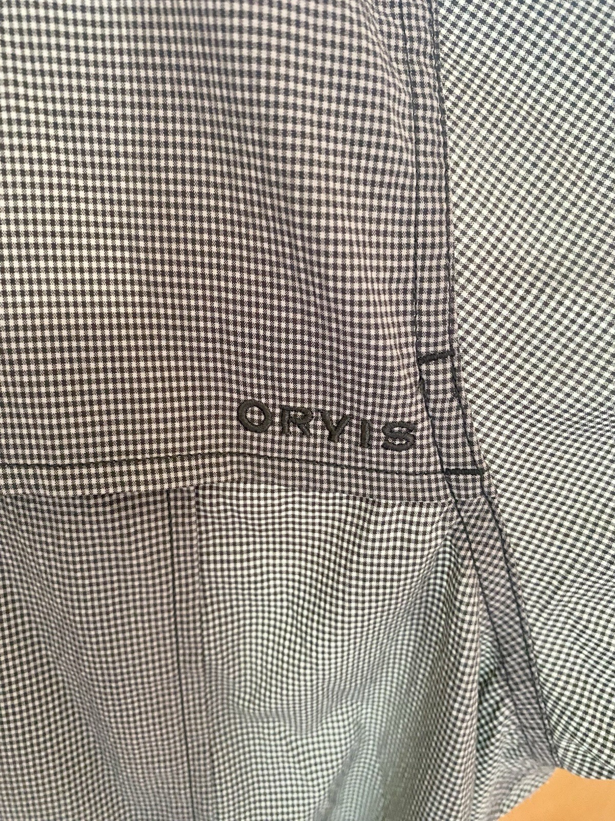 Orvis Shirt Men XXL GREEN Button Down Short Sleeve Fishing Hiking Tech