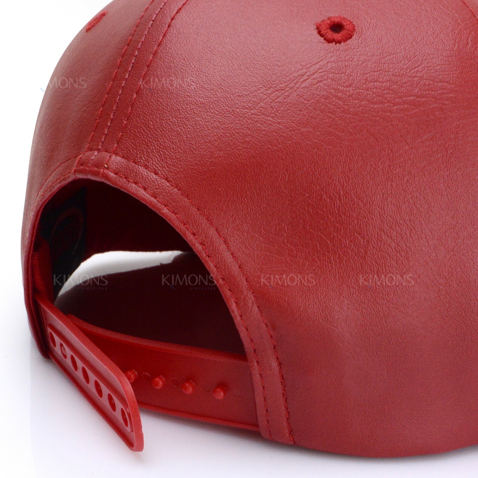 Leather Snapback Hat Hip Hop Baseball Cap Trucker Mesh Solid Plain Flat Bill Men