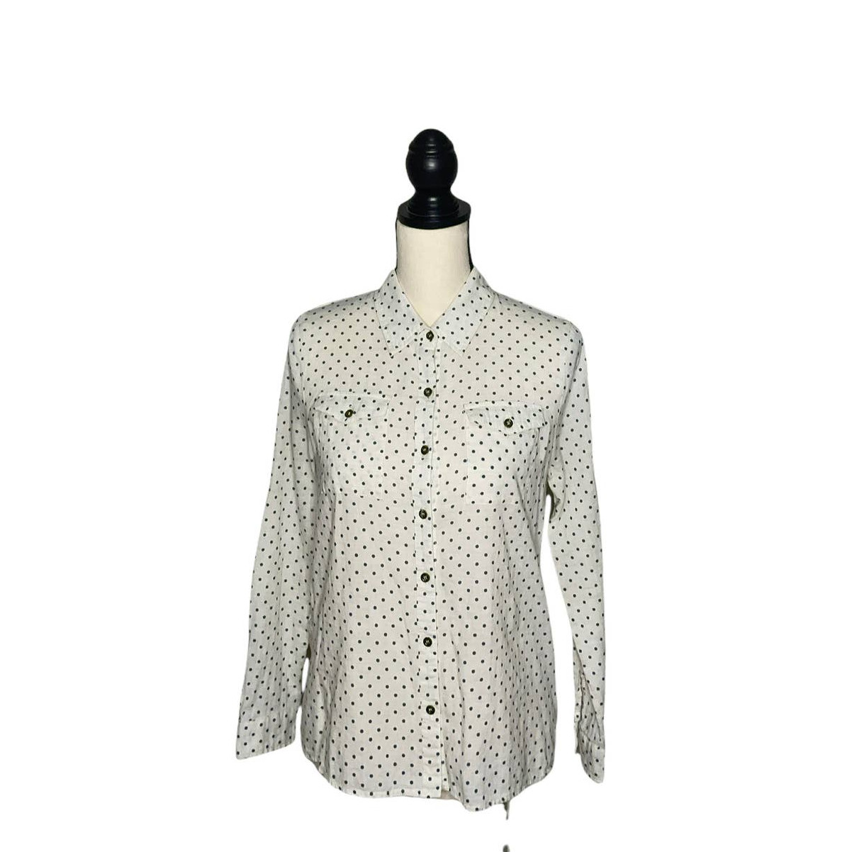 En Creme Shirt Womens Small Multi Print Versatile Casual Career Trendy Classic