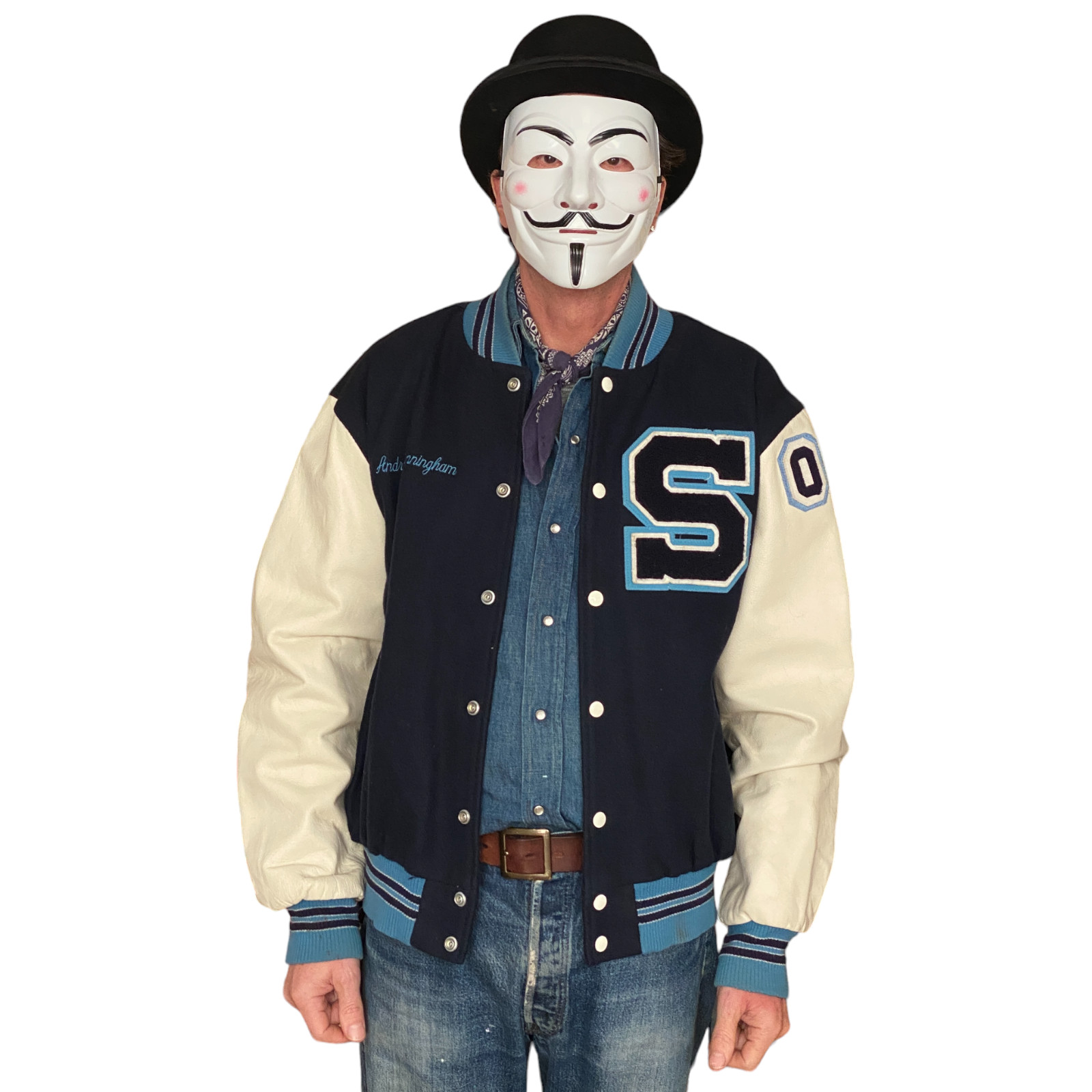 Size Med. Vintage varsity style jacket Made in Canada