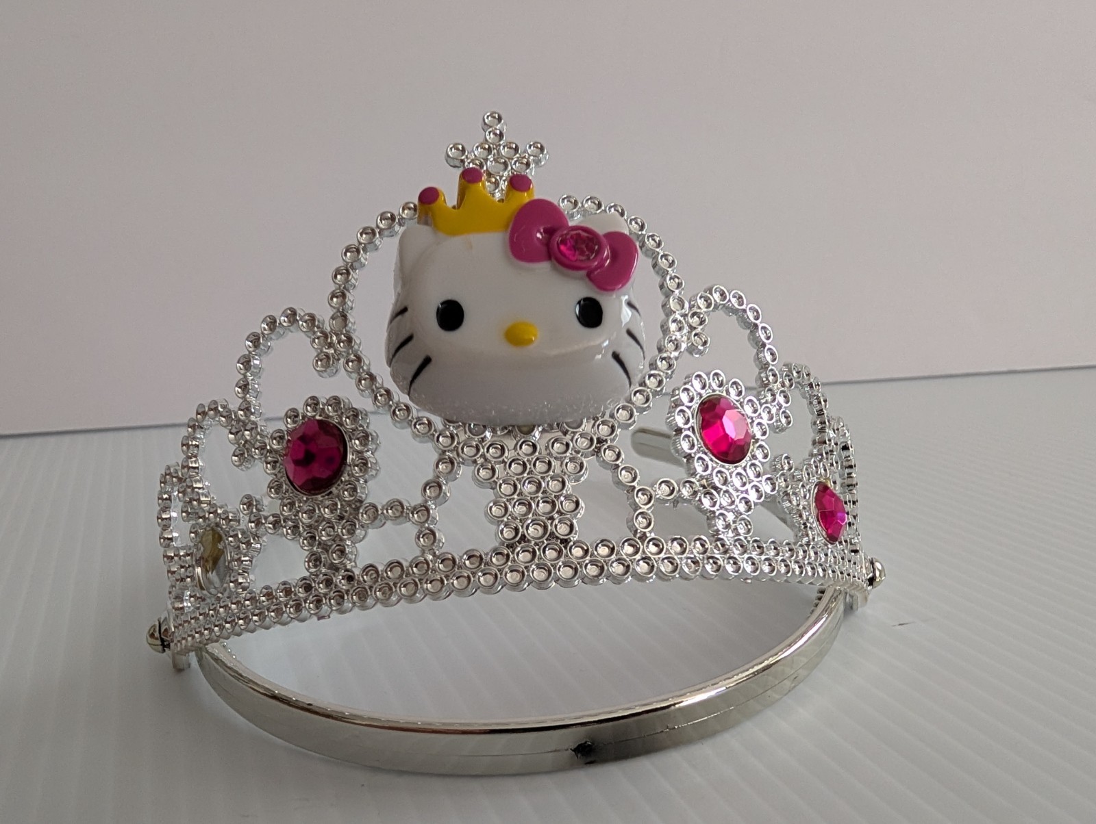 Hello Kitty Rhinestone Tiara Headband Princess Crown Sanrio Pink Girls Costume