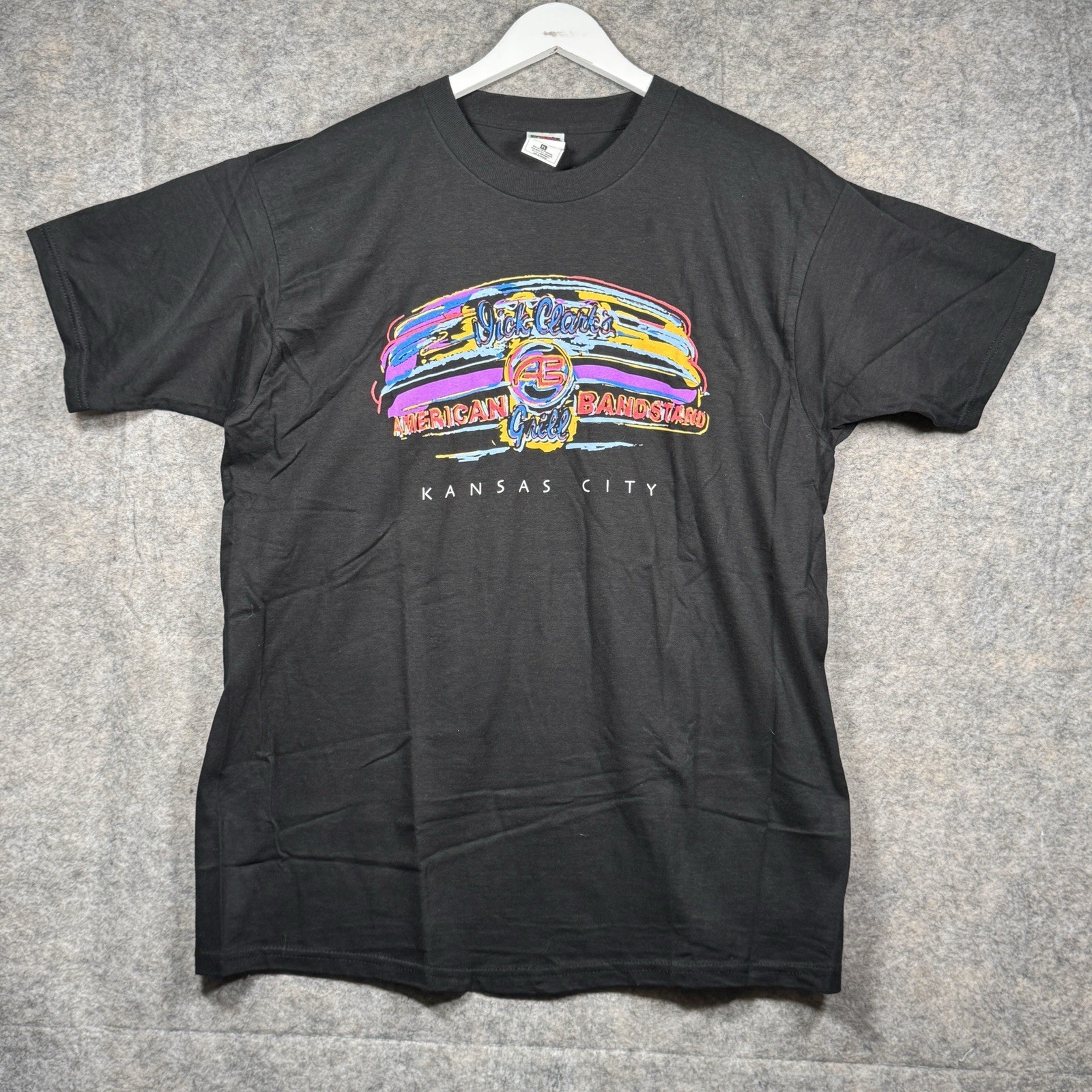 Vintage 90s Dick Clarks American Bandstand Grill Kansas City T Shirt Mens Sz XL