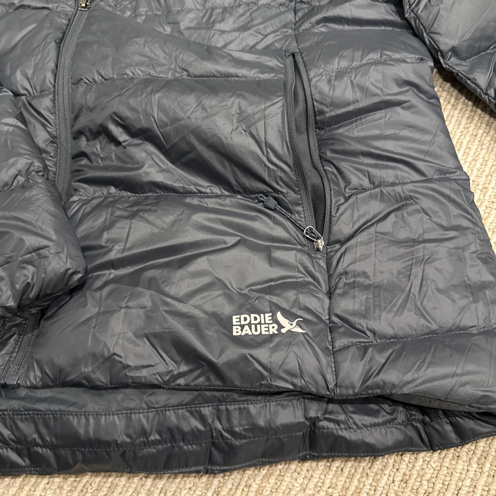 Eddie Bauer Women’s Lightweight Packable Puffer Jacket size XXL blue emerald
