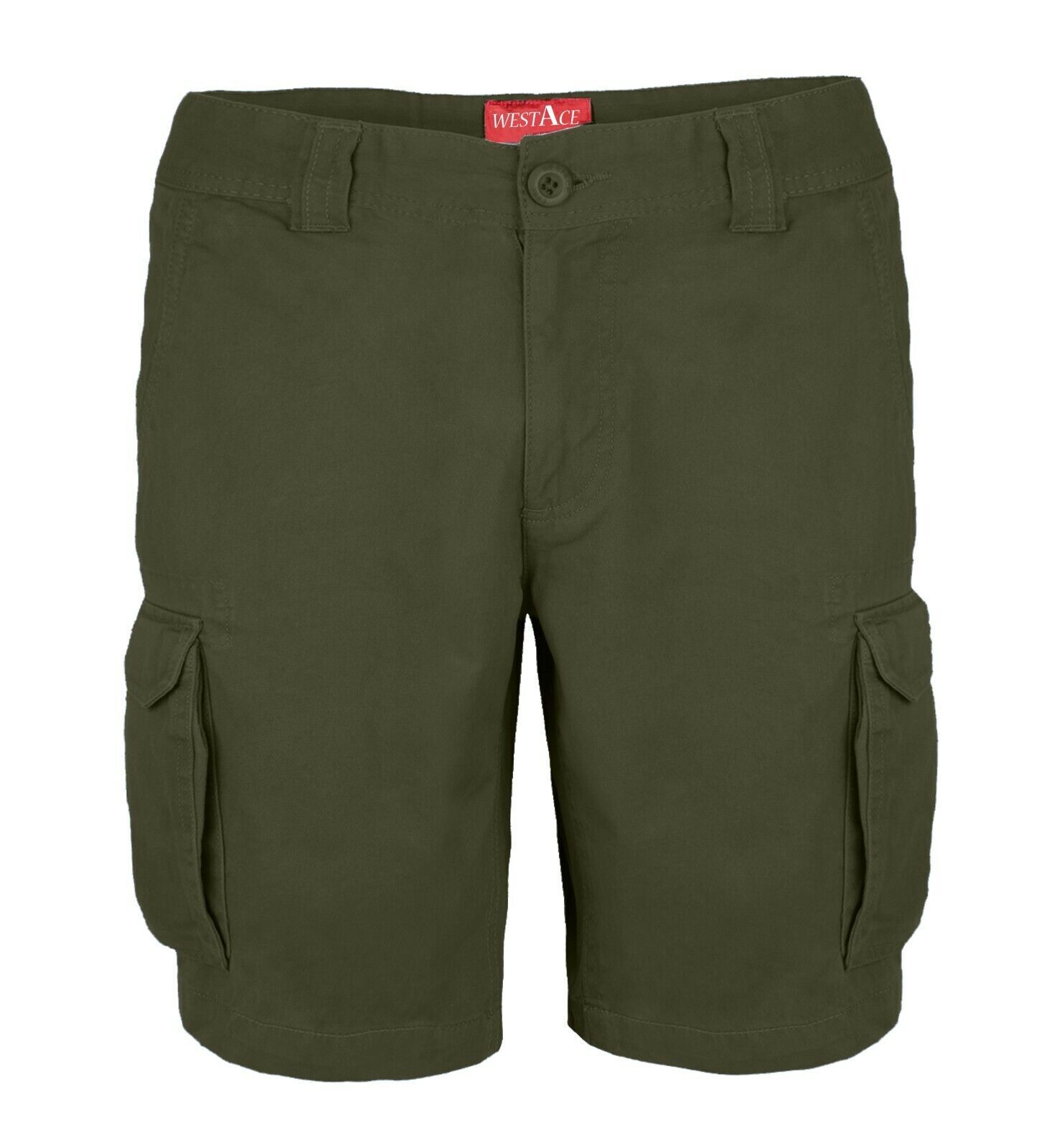 Mens Cargo Shorts Combat westAce Chino Half Pants 100% Cotton Work Wear Casual