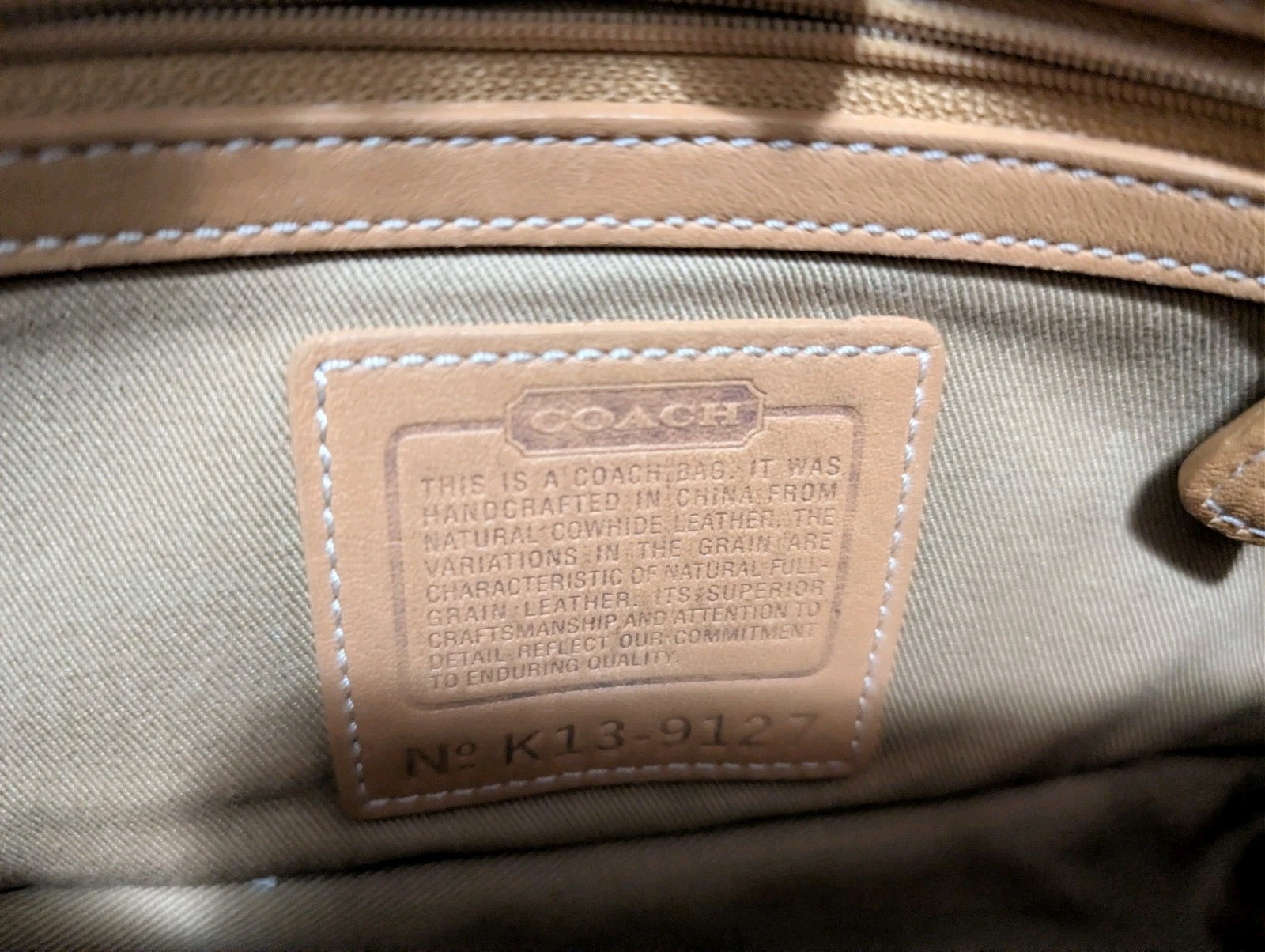 COACH Y2K Vintage Soho Small Brown Leather Shoulder Bag RARE 9127 Designer