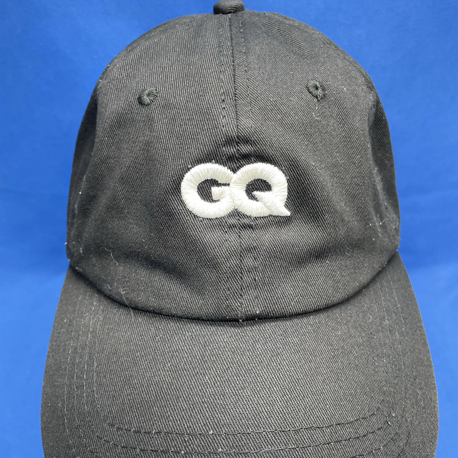 GQ Magazine Hat Proud Subscriber Strapback Baseball Cap Black