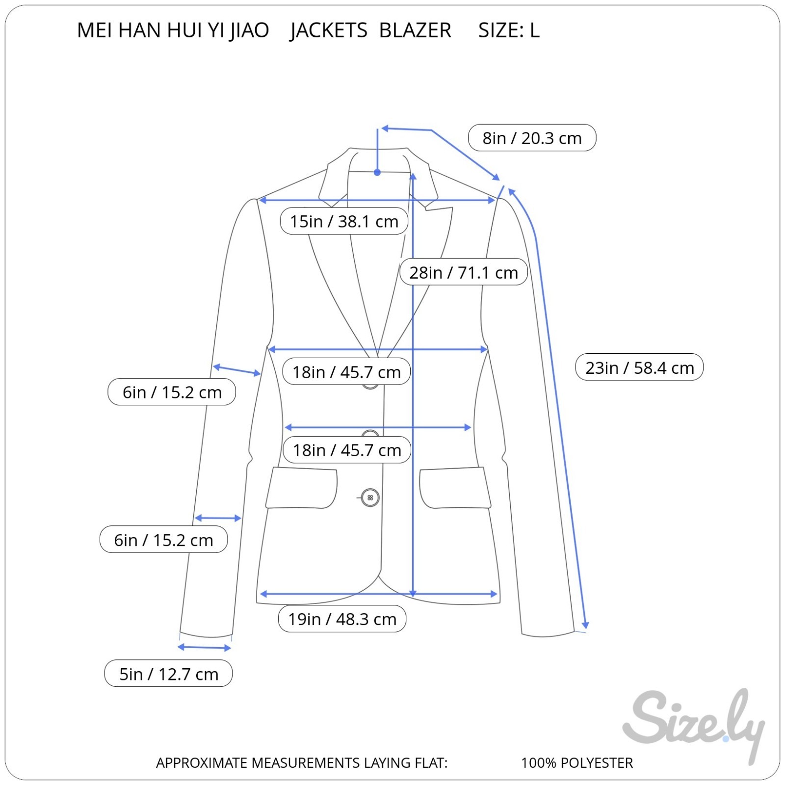 Women Elegant Suit Jackets Blazer Black Waist Ribbon Tie Up Size L Front Pockets