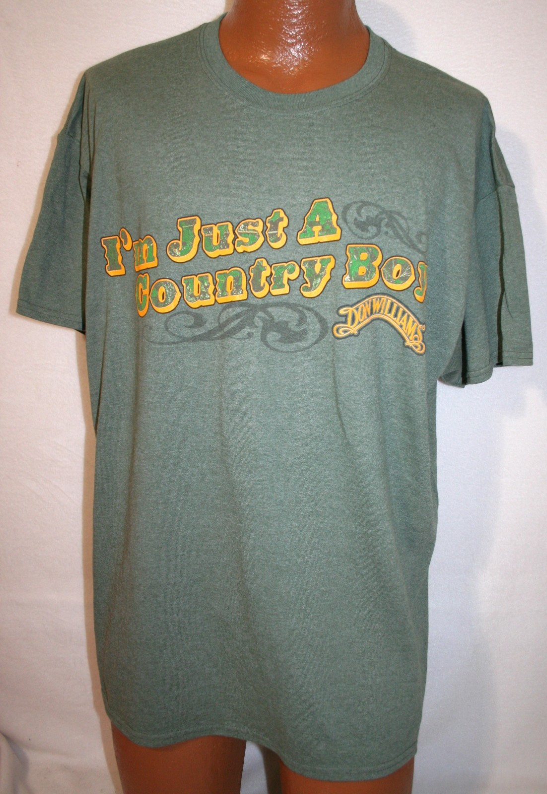 DON WILLIAMS The Gentle Giant I’m Just A Country Boy T-SHIRT XL Country Music