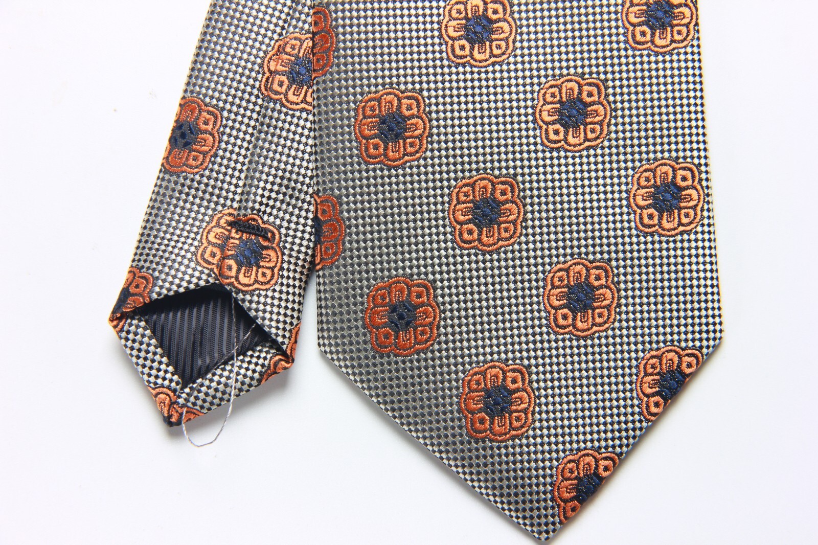 New Classic Polka Dot Brown White JACQUARD WOVEN 100% Silk Men’s Necktie Tie